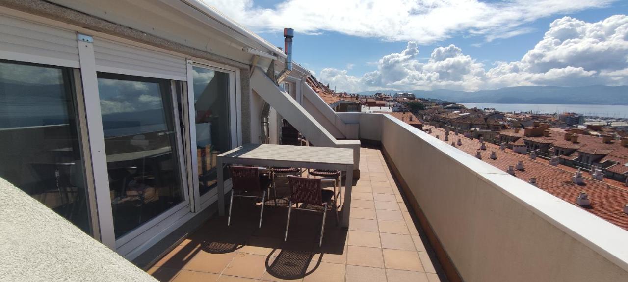Atico Con Amplia Terraza Y Espectaculares Vistas Leilighet Sanxenxo Eksteriør bilde